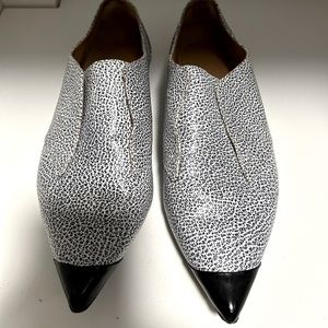 3.1 PHILLIP LIM Printed Leather Oxfords. Size 36.